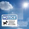 Signmission Service Animals Welcome, 10 in W x Rectangle, Vinyl Decal OS-2PACK-NS-D-710-L-16556 - alternate 3